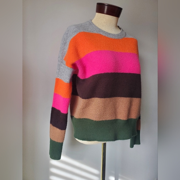 TWIK by Simons striped colorblock sweater. Size XS - Picture 2 of 6